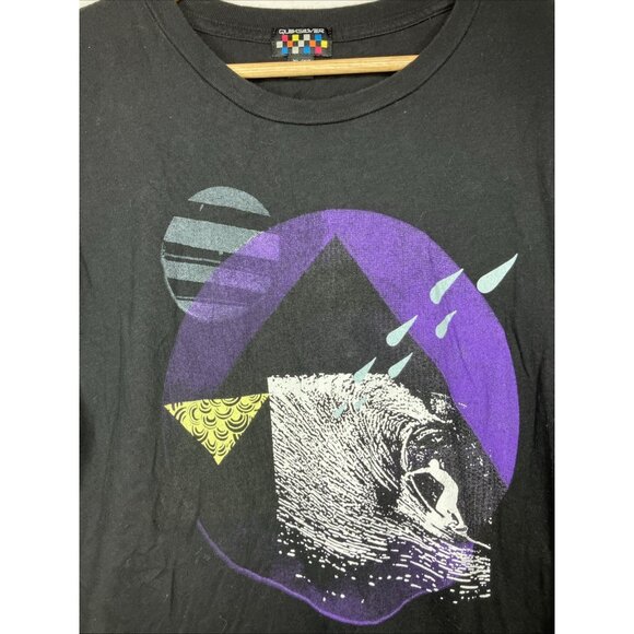 Quiksilver Men's XL Black T-Shirt Abstract Surf - Picture 2 of 6